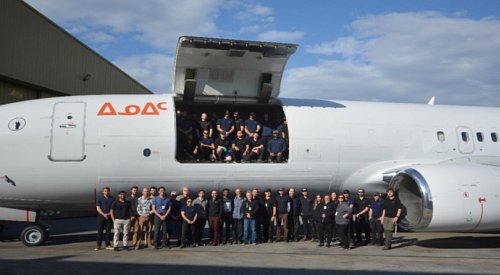 KF Aerospace makes history with innovative half cargo-half passenger jet conversion