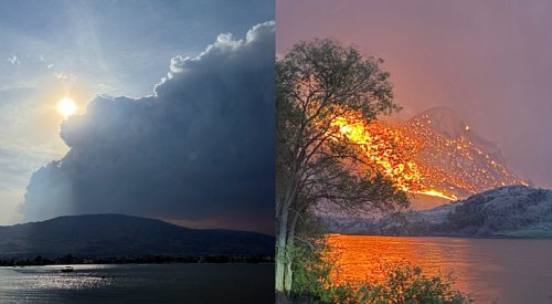 US wildfire southwest of Osoyoos has not crossed border, is being monitored: BCWS