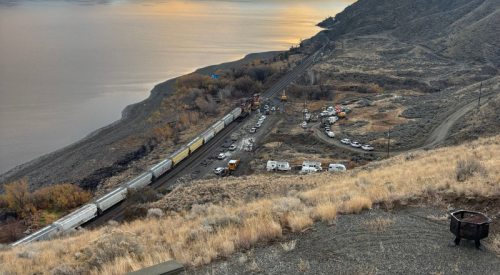 Crews respond to train derailment outside of Kamloops